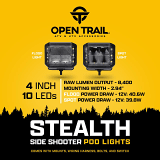 Open Trail UTV Stealth Side Shooter LED Pods  UTVS0112649-MAIN