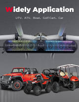 Kemimoto 28" RGB Bluetooth Sound Bar for Golf Carts  UTVS0113230