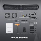 Kemimoto 28" RGB Bluetooth Sound Bar for Golf Carts  UTVS0113230