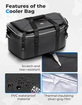 Kemimoto Polaris RZR XP 1000 / 4 / Pro XP / CFMOTO ZFORCE 950 20L Ice Cooler Bag  UTVS0113347