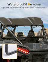 Kemimoto Polaris RZR XP 1000 Vented Clear Rear Windshield  UTVS0113413