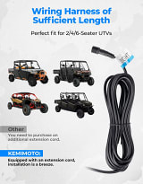 Kemimoto Can-Am / Polaris / CFMOTO / Honda Plug & Play Turn Signal Kit  UTVS0113423