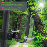 Kemimoto UTV Side View High Impact Convex Mirror for 1.7"-2" Roll Bars  UTVS0114110