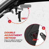 Kemimoto Polaris / Honda / Can-Am / CFMOTO / Kawasaki 1.5-2" Rear View Mirror  UTVS0114302