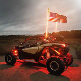 Kemimoto 3FT Spiral Whip Lights w/ Bluetooth Control (2 pcs.)  UTVS0114413-MAIN