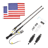 Kemimoto 3FT Spiral Whip Lights w/ Bluetooth Control (2 pcs.)  UTVS0114413-MAIN