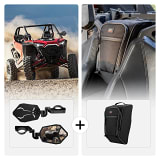 Kemimoto 2020-2023 Polaris RZR PRO XP / 4 Center Shoulder Bag & Universal Rear View Side Mirrors  UTVS0114905
