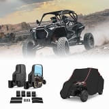 Kemimoto UTV Side View Mirrors & Polaris RZR Cover  UTVS0114949