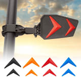Kemimoto UTV Universal Color Side View Mirrors & Rear View Mirror for 1.75-2" Roll Bar  UTVS0114955