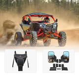 Kemimoto Polaris RZR Cab Pack Center Seat Bag & Side View Mirrors  UTVS0114974