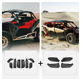 Kemimoto Can-Am Maverick X3 MAX Front Lower Door Panels & Extended Fender Flares  UTVS0115037