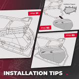 Kemimoto Polaris RZR Lower Door Storage Bag & Rear Side Door Bags  UTVS0115149