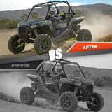 Kemimoto Polaris RZR Lower Half Door Insert Panels & Nerf Bars Rock Sliders  UTVS0115160