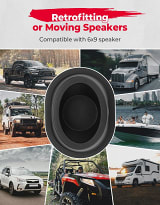 Kemimoto UTV Universal Speaker Pods for 6.5" Speakers (2 pcs.)  UTVS0115233