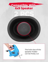 Kemimoto UTV Universal Speaker Pods for 6.5" Speakers (2 pcs.)  UTVS0115233