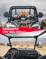 Kemimoto UTV Large View Side Mirrors for 1.65-2" Roll Bar  UTVS0115267