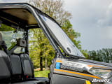 SuperATV Polaris Ranger XP Kinetic Scratch-Resistant Flip Windshield  UTVS0119333