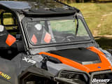 SuperATV Polaris General XP 1000 Flip-Down Glass Windshield  UTVS0119409-MAIN