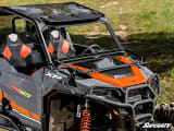 SuperATV Polaris General XP 1000 Flip-Down Glass Windshield  UTVS0119409-MAIN