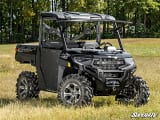 SuperATV Polaris Ranger XP Kinetic MaxDrive Power Flip Glass Windshield  UTVS0119417-MAIN