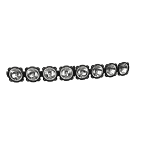 KC HiLiTES 50” Gravity Pro6 LED 8-Light Curved 160W Combo Beam Light Bar System  UTVS0123849