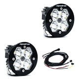 Baja Designs Universal Squadron-R 2.0 Sport Black LED Auxiliary Light Pods (Pair)  UTVS0128555-MAIN