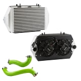 RPM Powersports Kawasaki Teryx H2 Stage 3 XL Intercooler with Dual Brushless Fans & Sealed Shroud Kit INK-KA-2-BK