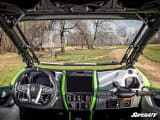 SuperATV Kawasaki Teryx H2 Scratch-Resistant Flip Windshield  UTVS0129202