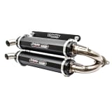 Trinity Racing RZR Pro XP Dual Slip-On Exhaust (Black) TR-4173S-BK - UTV Source