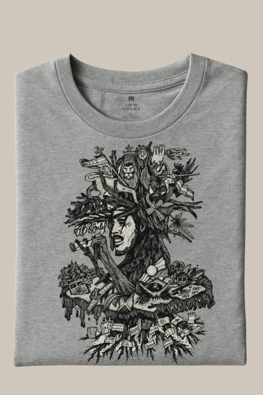 Remera Bob Marley - Métrica
