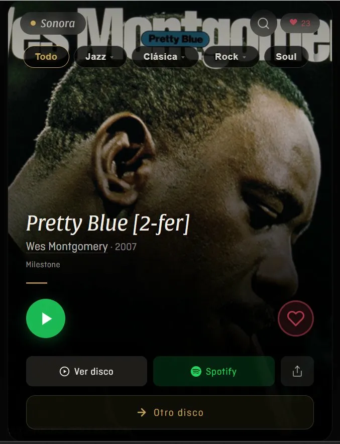 Sonora - Descubrimiento musical