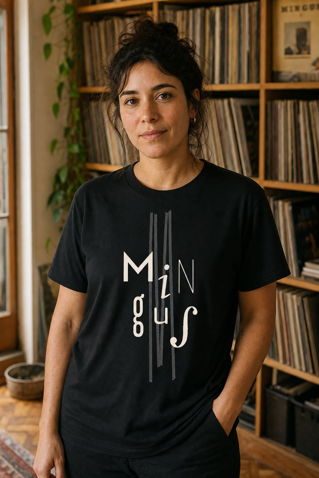 Remera Charles Mingus negra