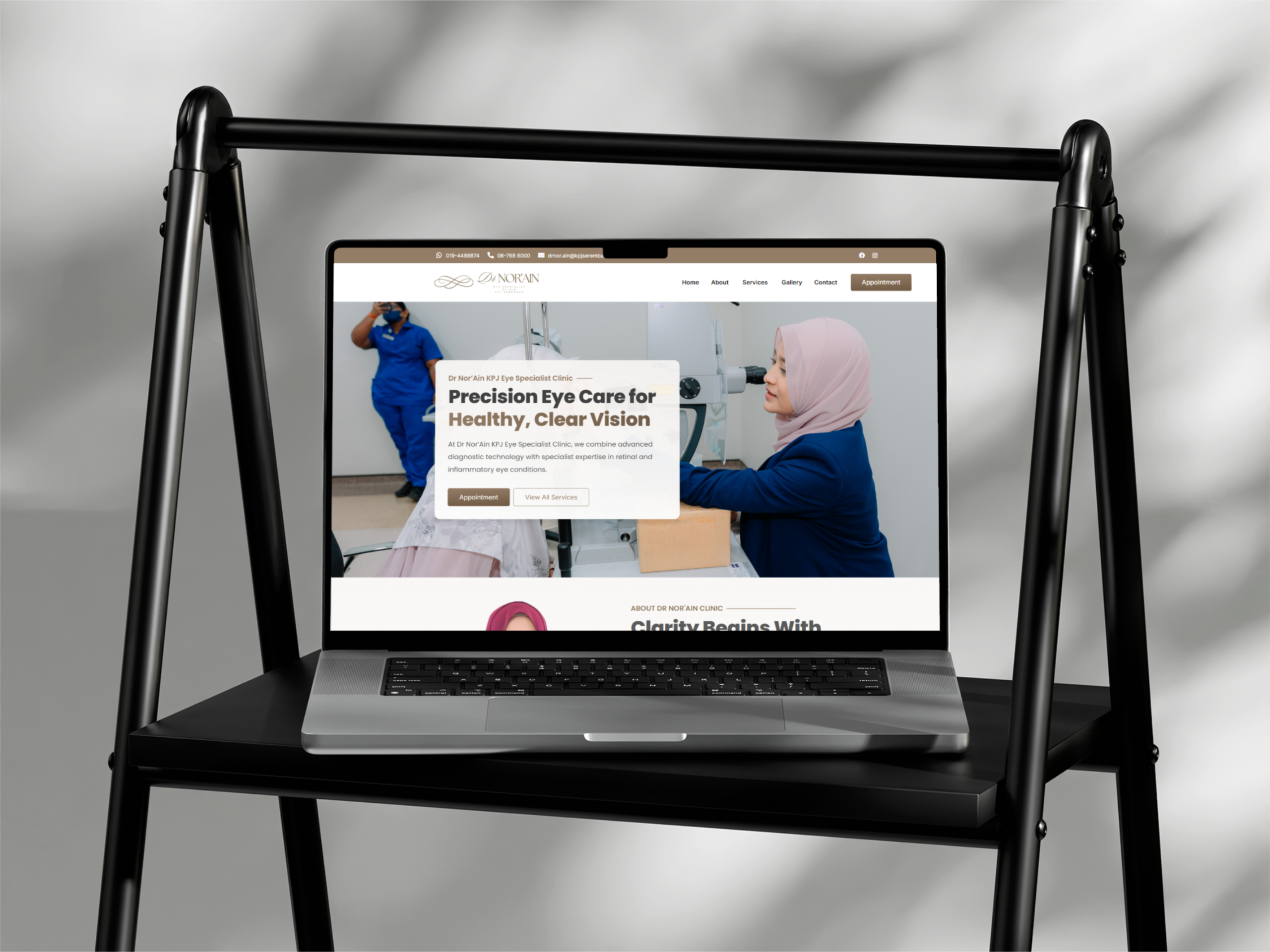 Dr Nor’Ain Eye Specialist Clinic — Website Design Case Study