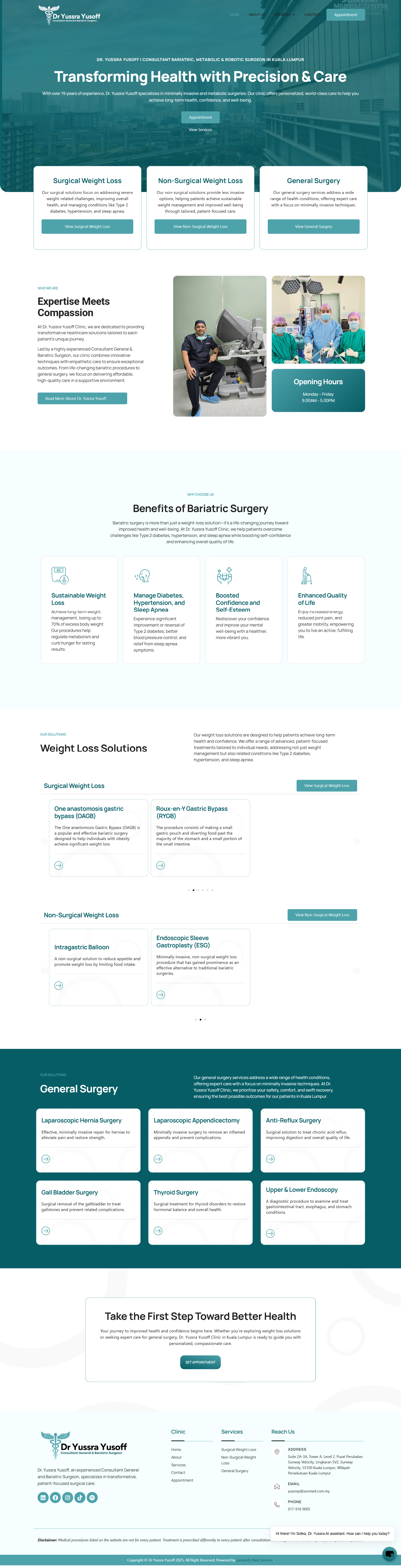 Dr. Yussra Yusoff — Full Page Design Preview