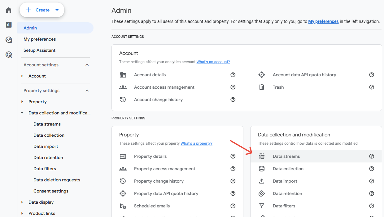 select data streams