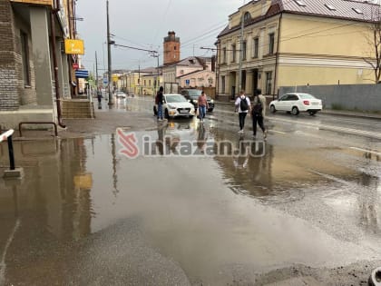 Итоги ливня в Казани — фото