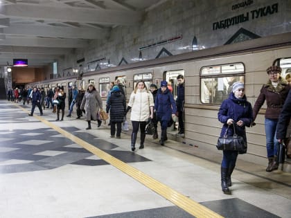 В январе казанский метрополитен перевез свыше 2,3 млн пассажиров