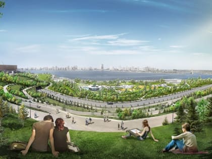 Появились эскизы будущего детского парка на Кремлевской набережной