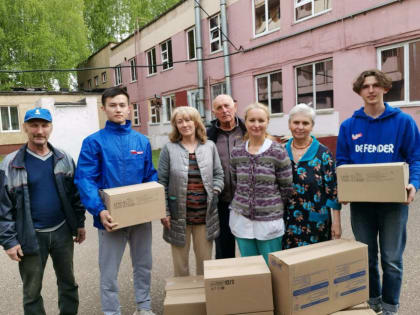 Татарстанские молодогвардейцы передали помощь в пункты временного размещения в Лаишево и Челнах