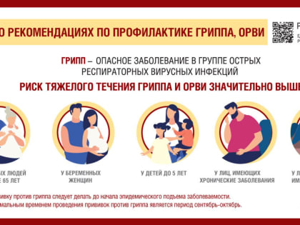 О рекомендациях по профилактике гриппа и ОРВИ