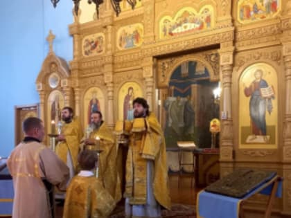 Праздничное богослужение в Неделю 22-ю по Пятидесятнице прошло в храме Илии Пророка города Нурлата