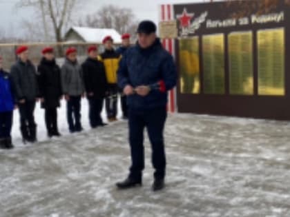 В парке Победы села Мамыково установили памятную стелу в честь Александра Виссарионова