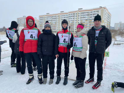 Победа в соревнованиях по биатлону