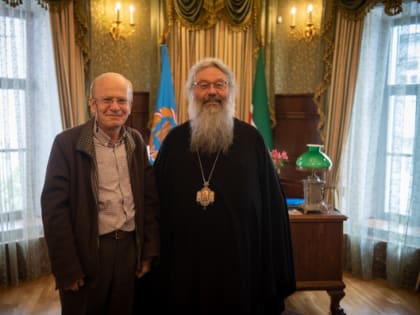 Митрополит Кирилл встретился с президентом Открытого университета «Диалог цивилизаций» Сухейлем Фарахом