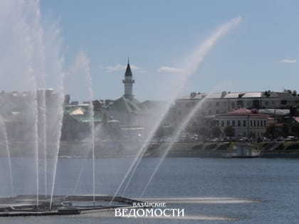 В Казани заменят плавающий фонтан на озере Нижний Кабан