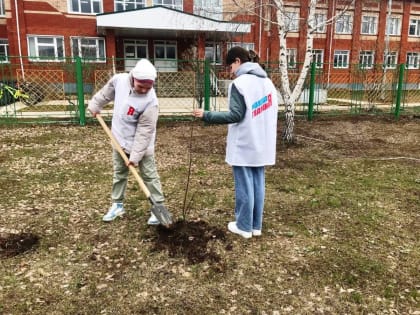 В районах Татарстана проходят высадка аллей