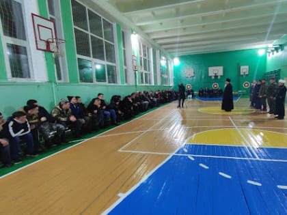 Секретарь Альметьевской епархии принял участие в проводах мобилизованных лениногорцев