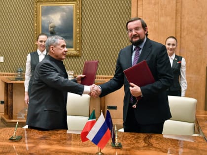 Минниханов подписал соглашение о сотрудничестве Татарстана с «Деловой Россией»