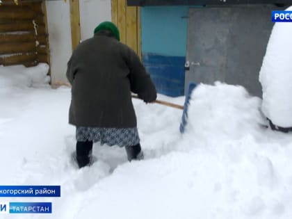 В Татарстане вновь завалена снегом деревня, в которой из-за сугробов погиб мужчина