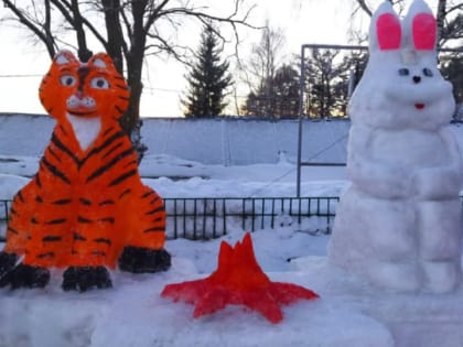 Снежный городок в государственном казенном учреждении  «Верхне-Отарский детский дом-интернат, предназначенный для граждан,  имеющих психические расстройства»